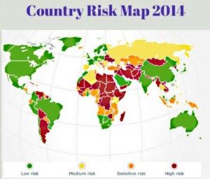 Country risk map