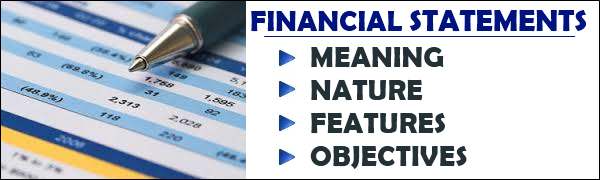 Financial Statements Meaning Nature Features Objectives