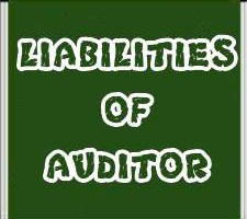 Liabilities of Auditor