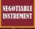 Negotiable instrument