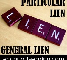 Particular Lien and General Lien
