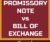 Promissory Note vs Bill of Exchange