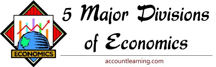 5 Major divisions of Economics