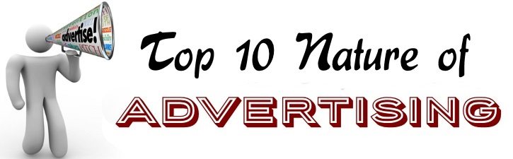 Top 10 Nature of Advertising
