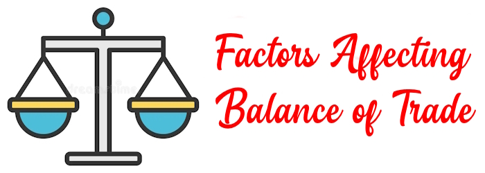 Factors affecting Balance of Trade
