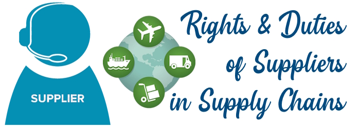 Rights and Duties of Suppliers in Supply Chains